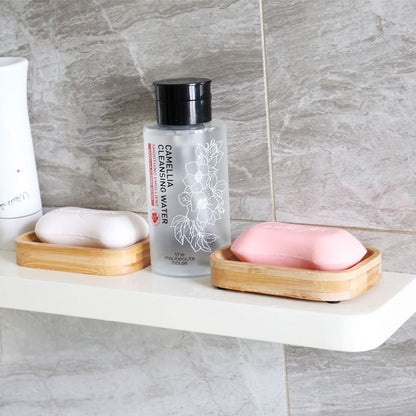 Natural Bamboo Soap Tray with Drainage by HitMyNeed
