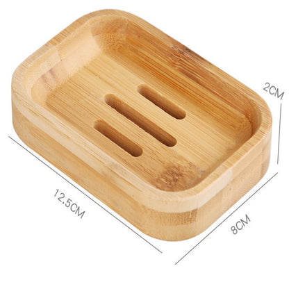 Natural Bamboo Soap Tray with Drainage by HitMyNeed