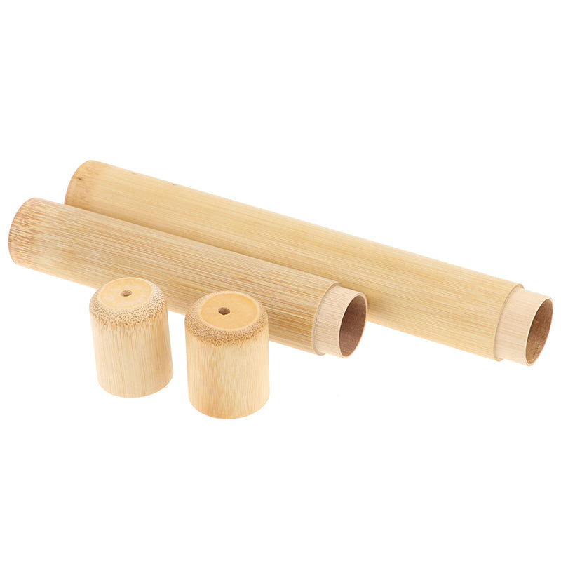 Natural Bamboo Toothbrush Travel Case by HitMyNeed