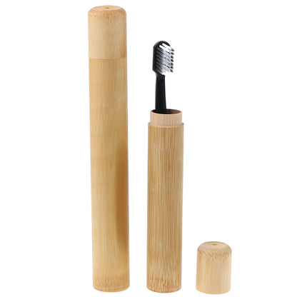 Natural Bamboo Toothbrush Travel Case by HitMyNeed