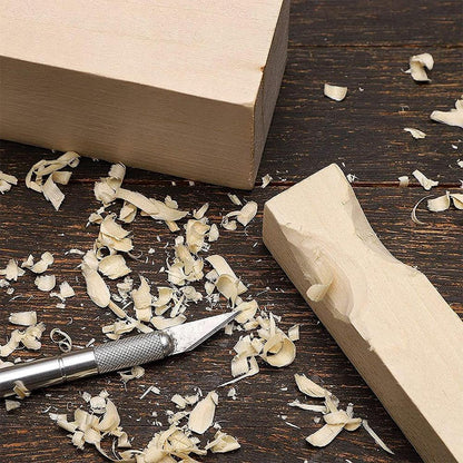 Natural Basswood Carving Block 10 x 2.5 x 2.5 cm by HitMyNeed