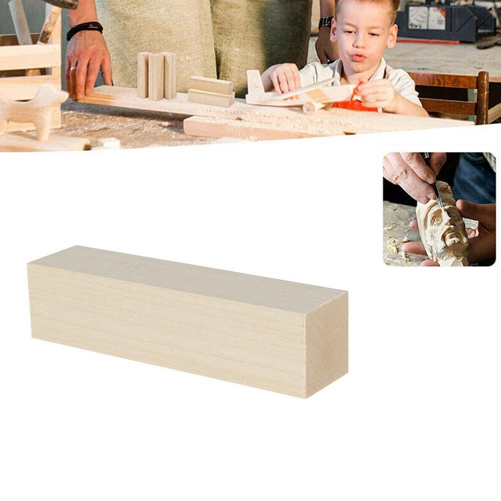Natural Basswood Carving Block 10 x 2.5 x 2.5 cm by HitMyNeed