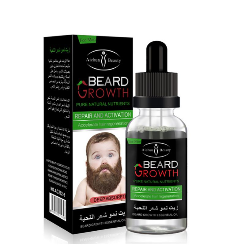 Natural Beard Growth Oil with Vitamin E 40ml by HitMyNeed