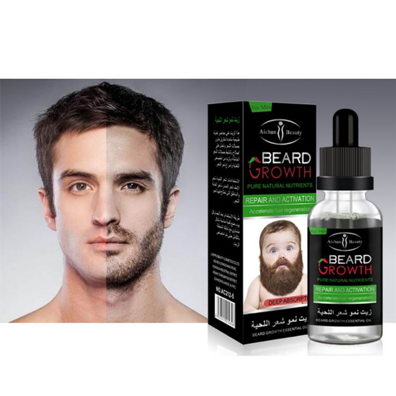 Natural Beard Growth Oil with Vitamin E 40ml by HitMyNeed