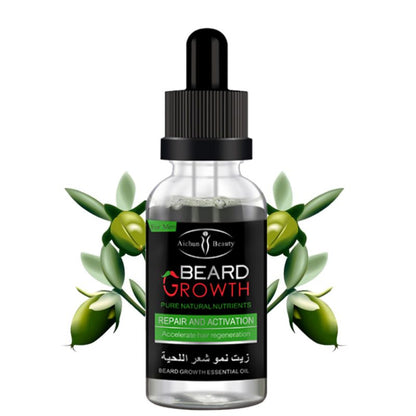 Natural Beard Growth Oil with Vitamin E 40ml by HitMyNeed