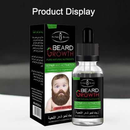 Natural Beard Growth Oil with Vitamin E 40ml by HitMyNeed
