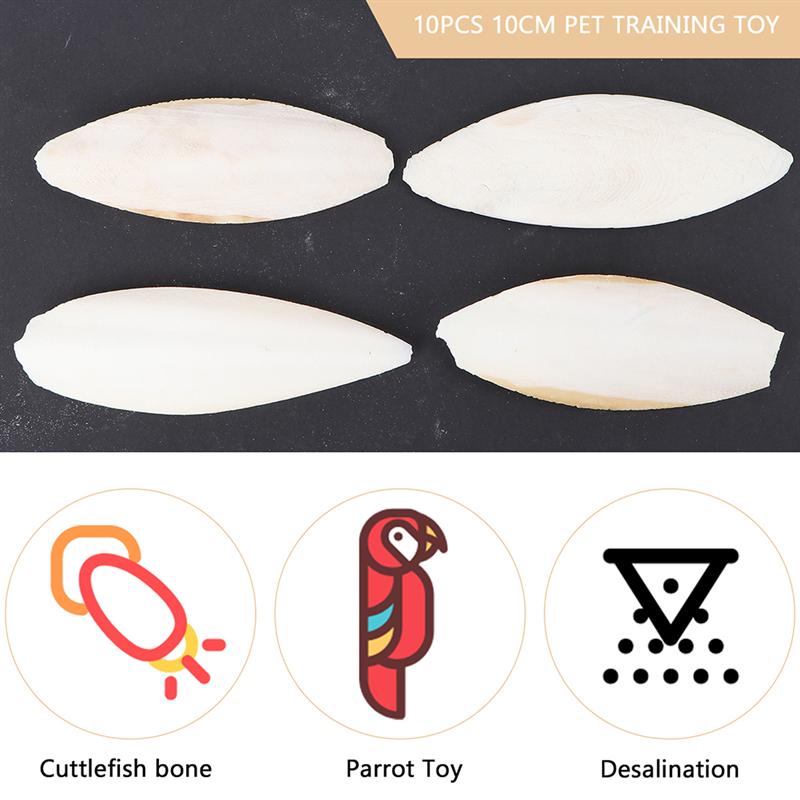 Natural Bird Cuttlebones Chew Toys, 10 Pack by HitMyNeed