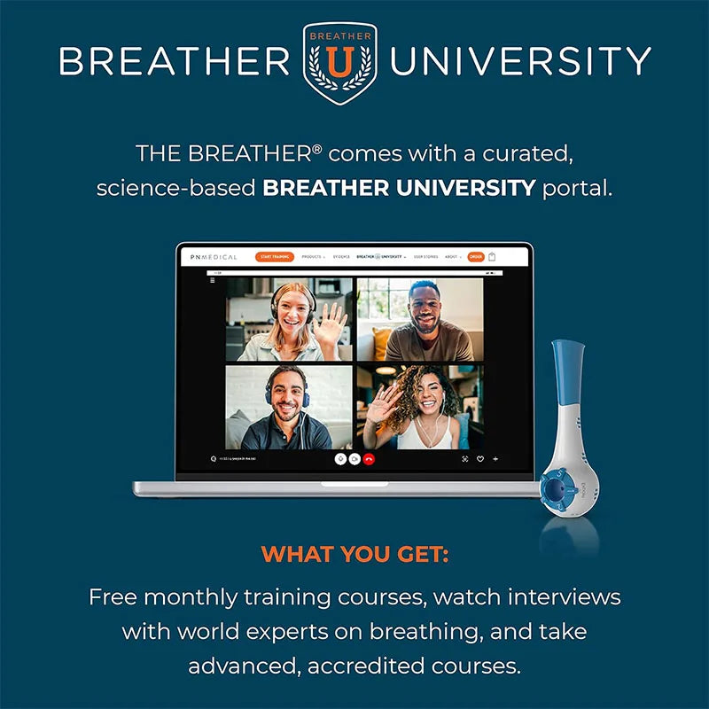 Natural Breathing Exerciser Trainer With App by HitMyNeed