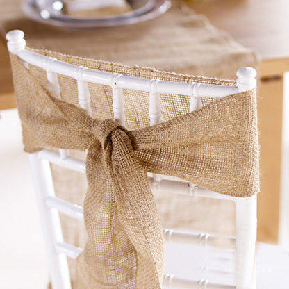 Natural Brown Jute Table Runner 30cm x 10m by HitMyNeed