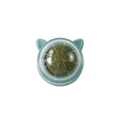 Natural Catnip Wall Ball Treat & Cat Grass Toy grayblue by HitMyNeed