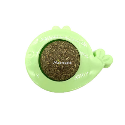 Natural Catnip Wall Ball Treat & Cat Grass Toy green-496 by HitMyNeed