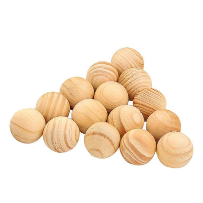 Natural Cedar Wood Moth Balls (50 Pack) by HitMyNeed