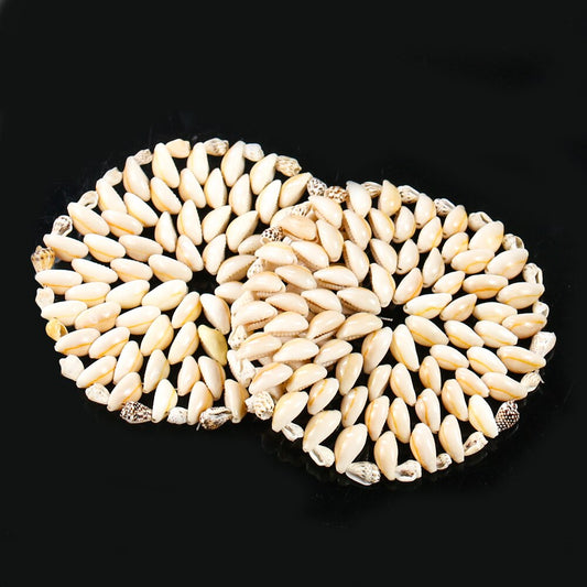Natural Conch Seashell Drink Coaster by HitMyNeed