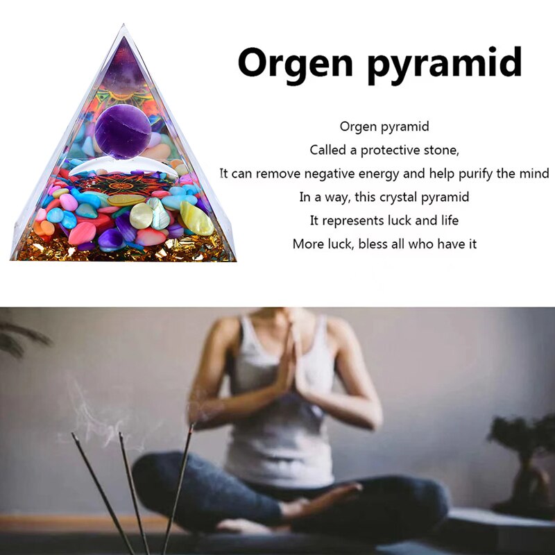 Natural Crystal Energy Pyramid for Meditation & Décor by HitMyNeed