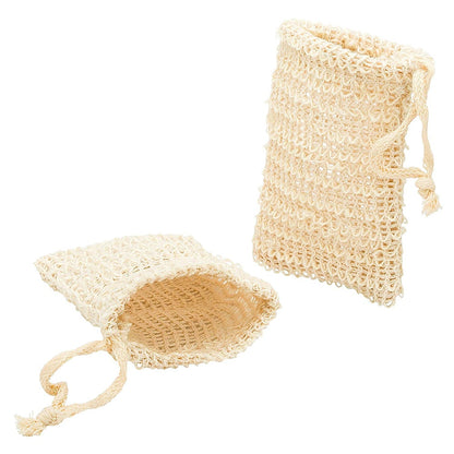 Natural Exfoliating Soap Saver Bag Linen Pouch by HitMyNeed