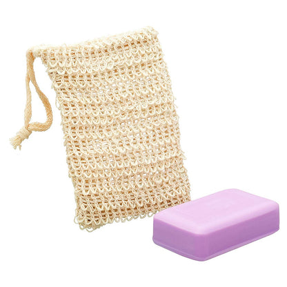 Natural Exfoliating Soap Saver Bag Linen Pouch by HitMyNeed