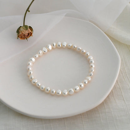 Natural Freshwater Baroque Pearl Anklet by HitMyNeed