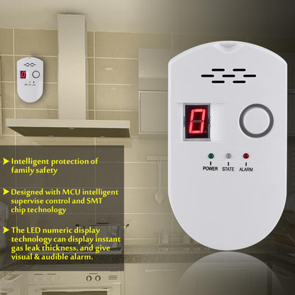 Natural Gas Leak Detector Plug-In Alarm with Display by HitMyNeed