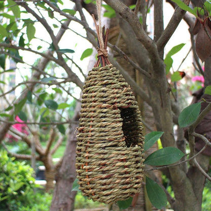 Natural Grass Hanging Birdhouse for Outdoor Use by HitMyNeed