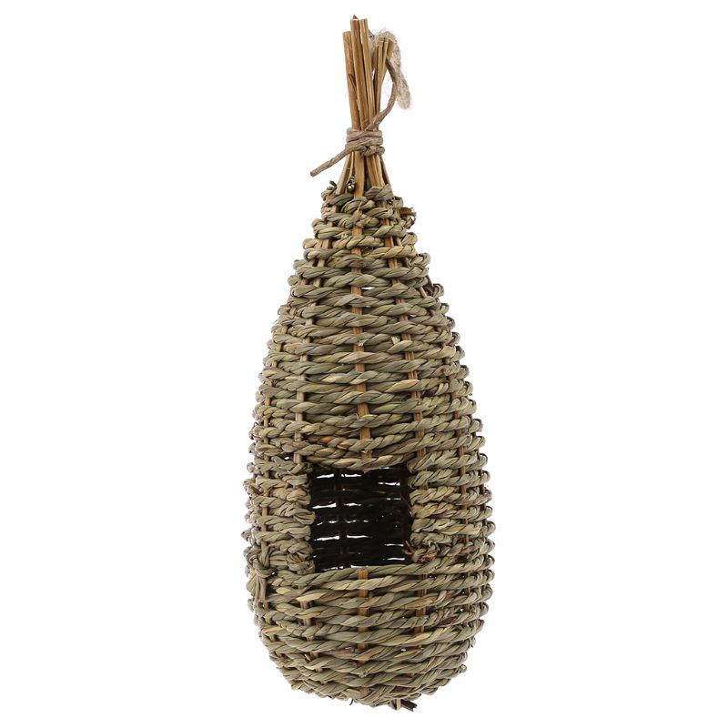 Natural Grass Hanging Birdhouse for Outdoor Use by HitMyNeed