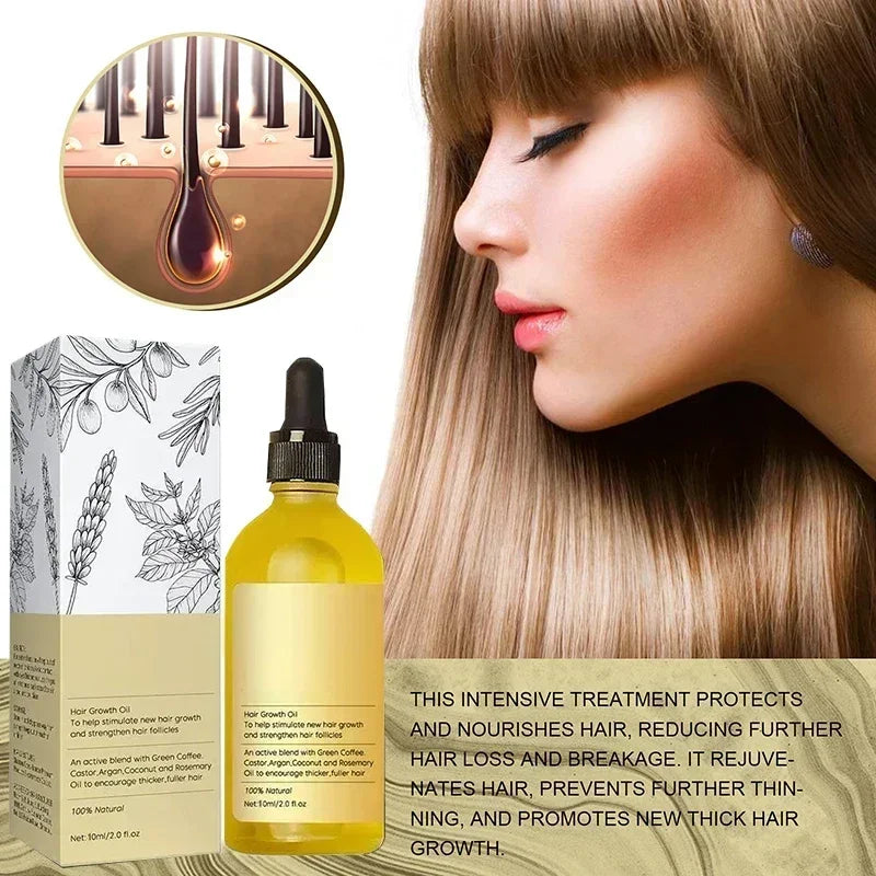 Natural Hair Growth Oil for Thicker, Stronger Hair by HitMyNeed