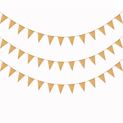 Natural Hanging Burlap Banners 2.8m by HitMyNeed