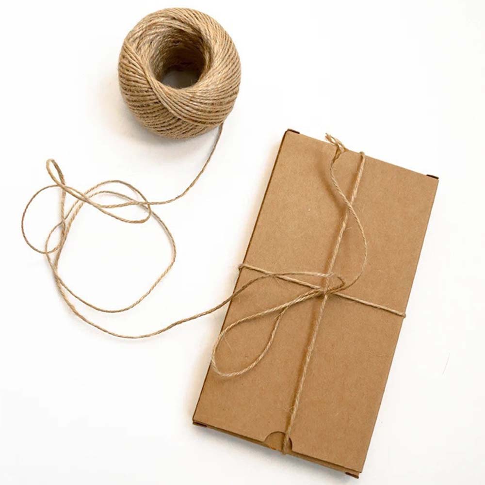Natural Jute Twine Rope for Crafts & Gift Wrapping 1mm-200meter by HitMyNeed