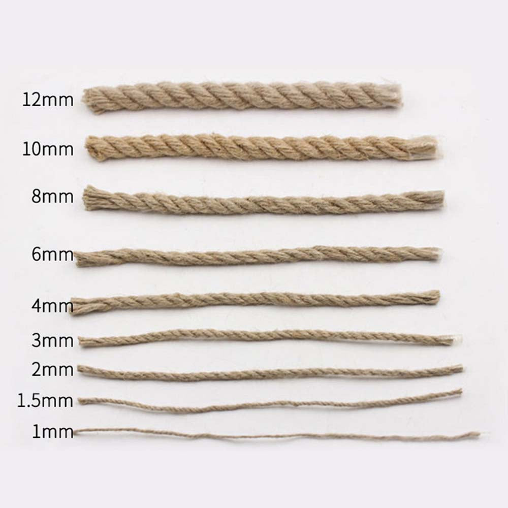 Natural Jute Twine Rope for Crafts & Gift Wrapping 2mm-40meter by HitMyNeed