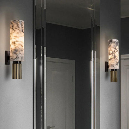 Natural Marble LED Wall Lamp for Living Room & Bedroom by HitMyNeed
