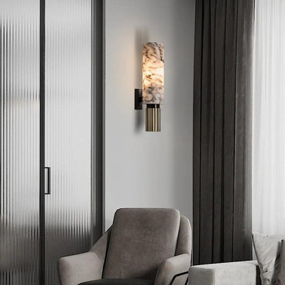 Natural Marble LED Wall Lamp for Living Room & Bedroom by HitMyNeed