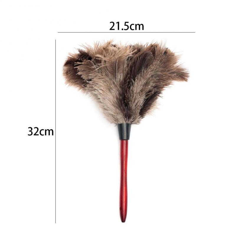 Natural Ostrich Feather Duster with Wooden Handle by HitMyNeed