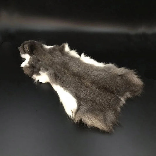 Natural Pine Squirrel Skin for Fly Tying Nymphs & Zonkers white-belly by HitMyNeed