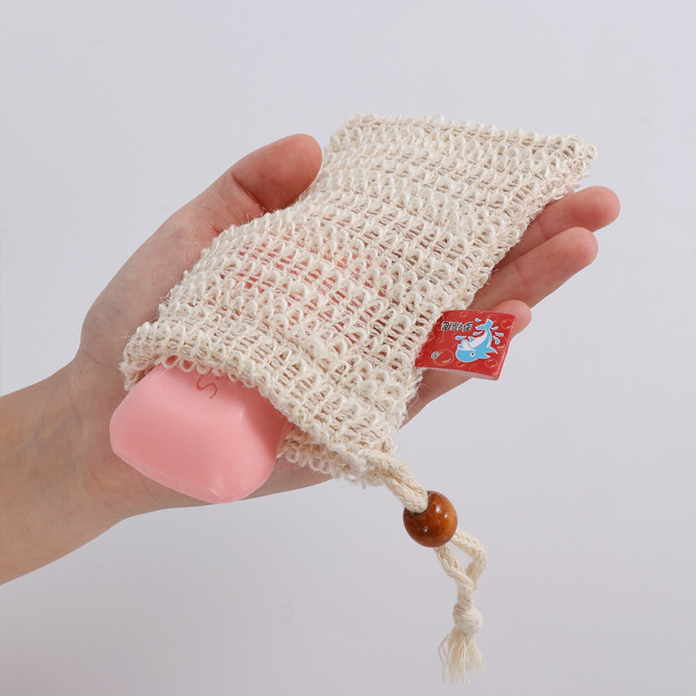 Natural Ramie Soap Bag Exfoliating Pouch by HitMyNeed