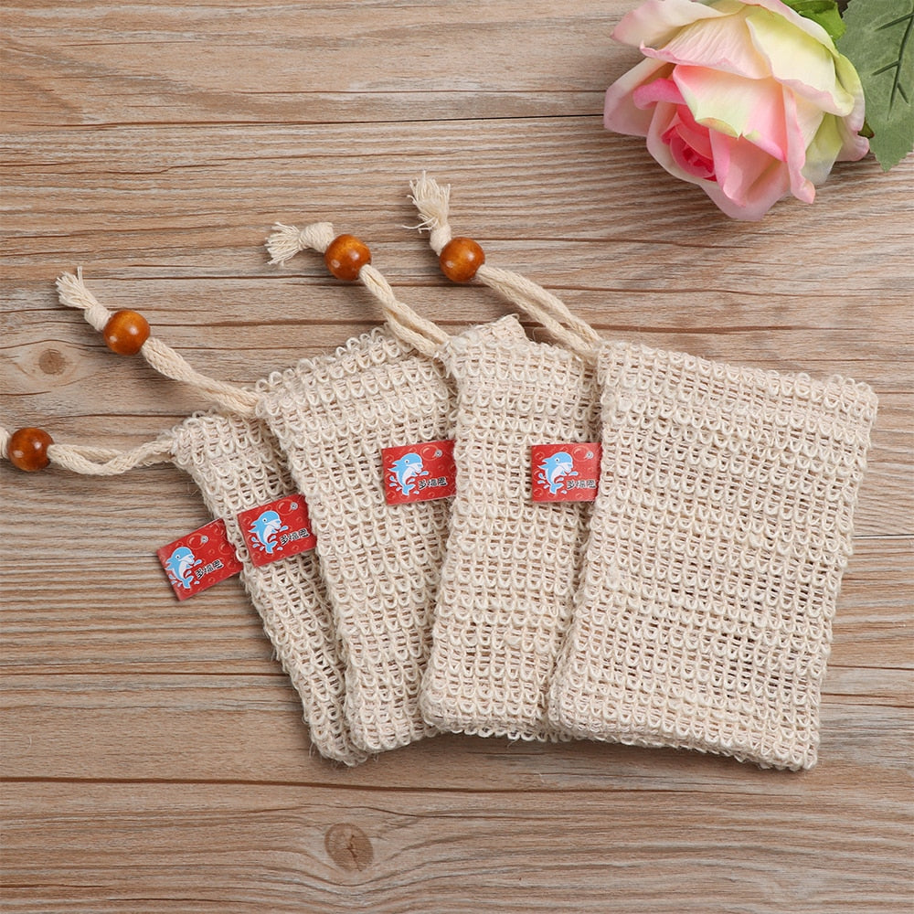 Natural Ramie Soap Bag Exfoliating Pouch by HitMyNeed
