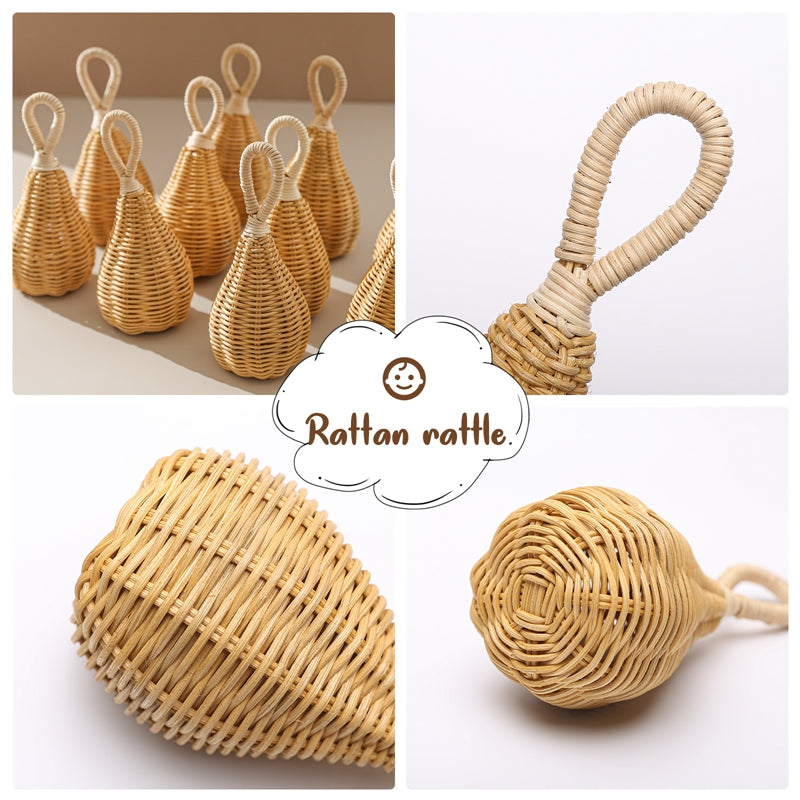 Natural Rattan Baby Rattle Toy by HitMyNeed