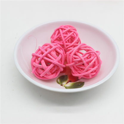 Natural Rattan Balls Decor Set, 25pcs (3cm) by HitMyNeed