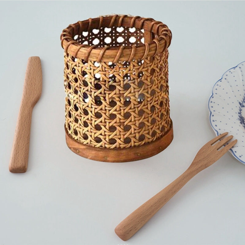 Natural Rattan Pen Holders Set of 2 by HitMyNeed