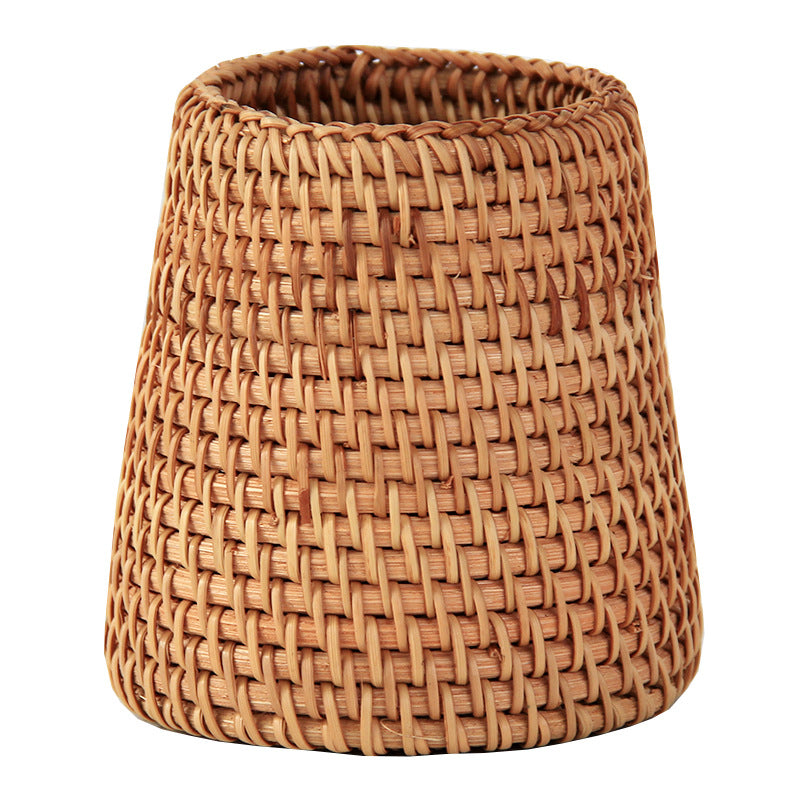 Natural Rattan Storage Basket & Desktop Organizer by HitMyNeed
