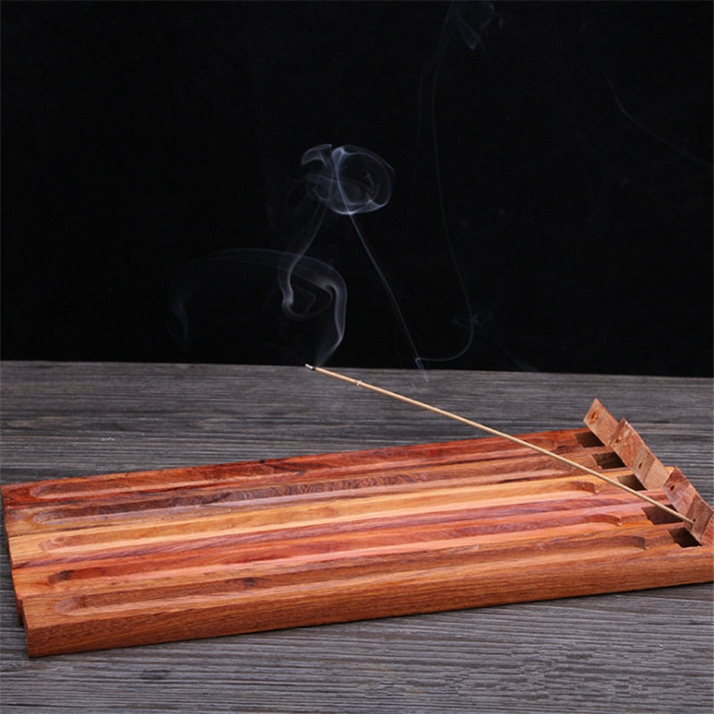 Natural Rosewood Wooden Incense Burner Holder by HitMyNeed