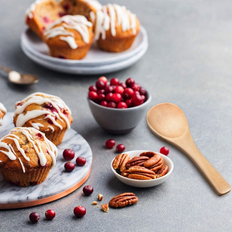 Natural Small Wooden Spoons Set (50 Pieces) by HitMyNeed