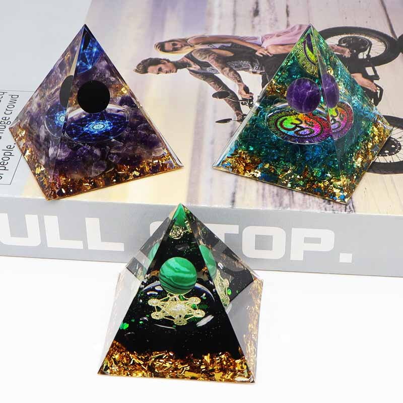 Natural Stone Orgone Energy Pyramid 5cm by HitMyNeed