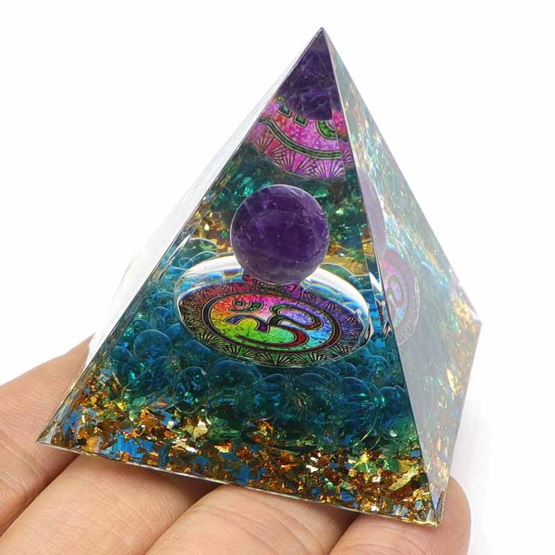 Natural Stone Orgone Energy Pyramid 5cm by HitMyNeed
