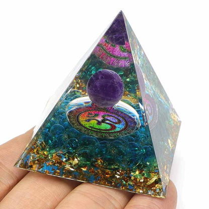 Natural Stone Orgone Energy Pyramid 5cm by HitMyNeed