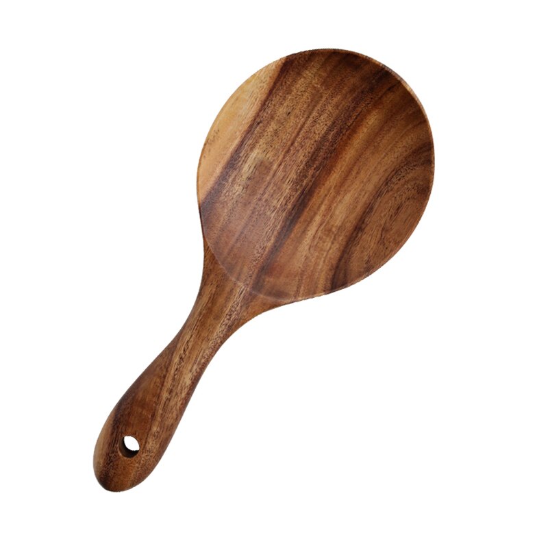 Natural Teak Wooden Rice Spoon 18cm by HitMyNeed