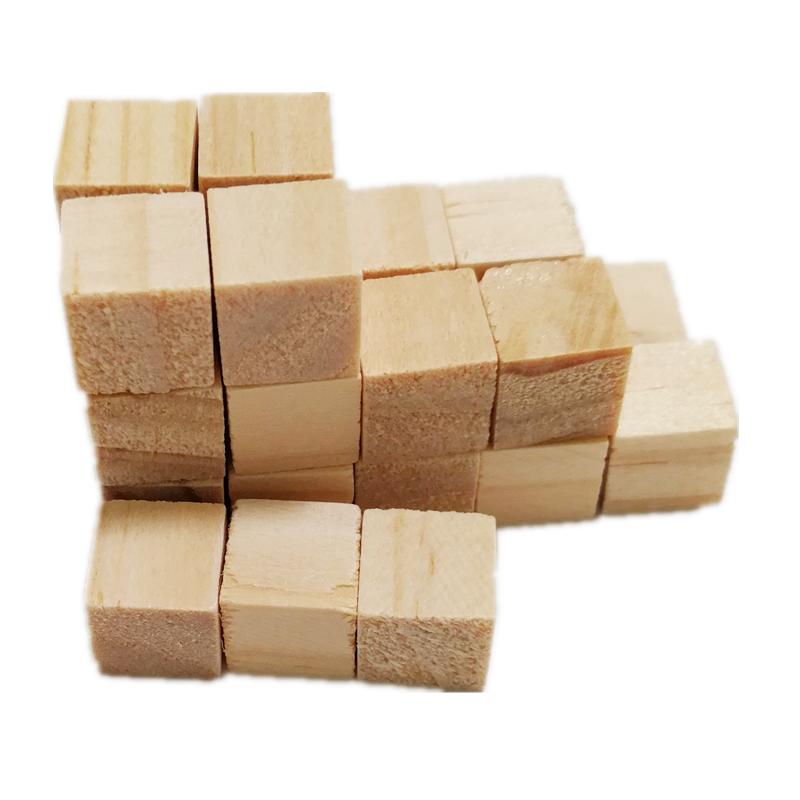 Natural Unfinished Wood Blocks 10mm (50 Pack) by HitMyNeed