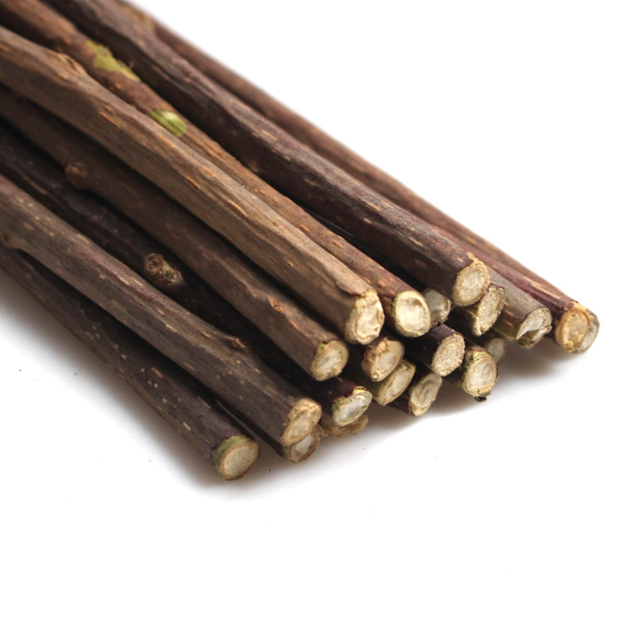 Natural Wood Cat Dental Sticks (20 Pack) by HitMyNeed