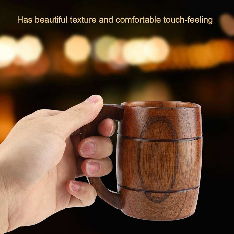Natural Wooden Beer Mug 350 ml by HitMyNeed