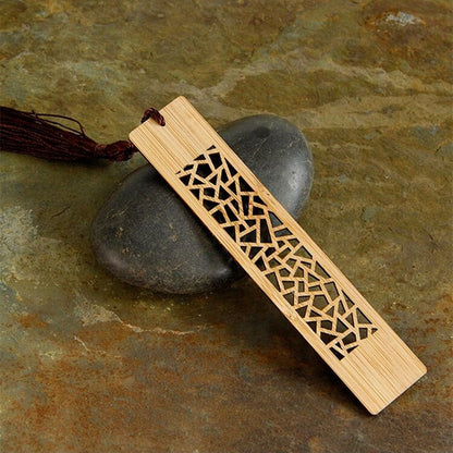 Natural Wooden Bookmark with Tassel by HitMyNeed