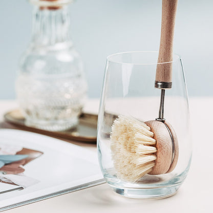 Natural Wooden Dish Brush with Handle 24cm by HitMyNeed