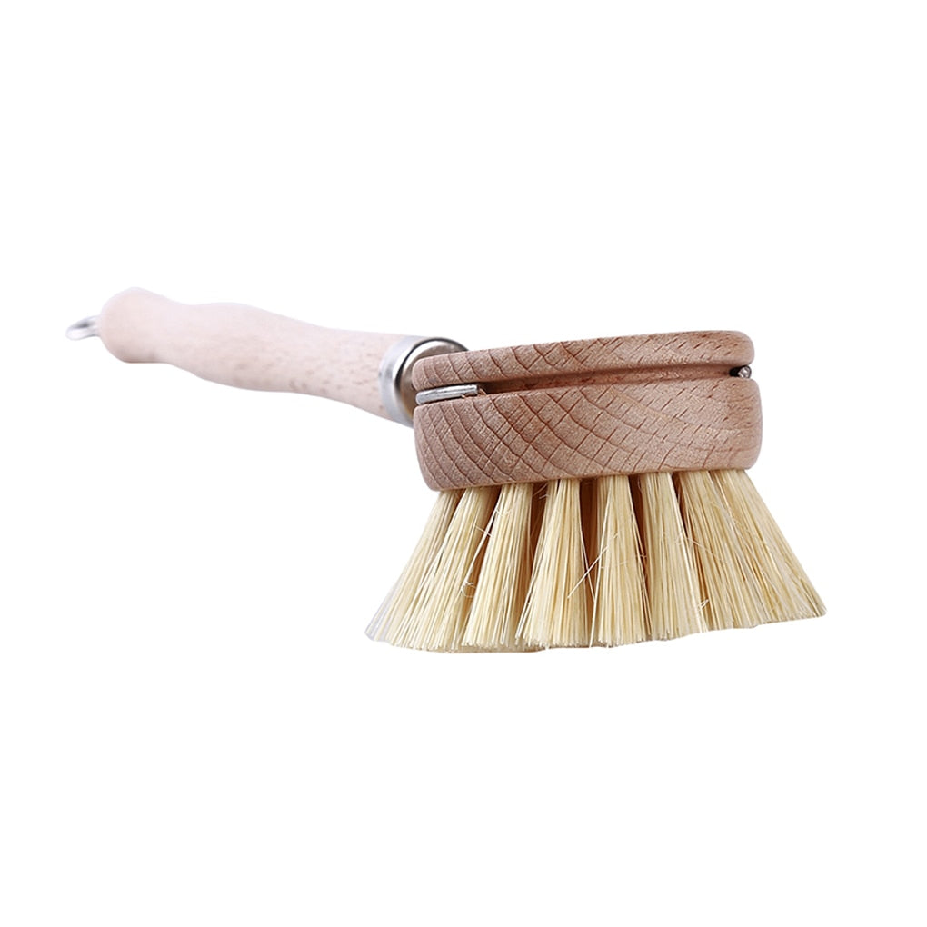 Natural Wooden Dish Brush with Handle 24cm by HitMyNeed